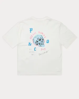 Neon Bones Boxy T-Shirt - Off White