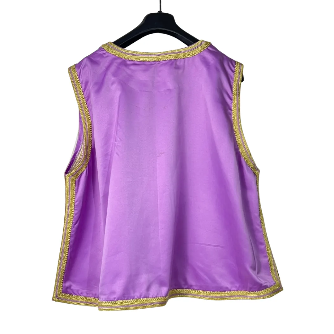 Open Front Embroided Vest