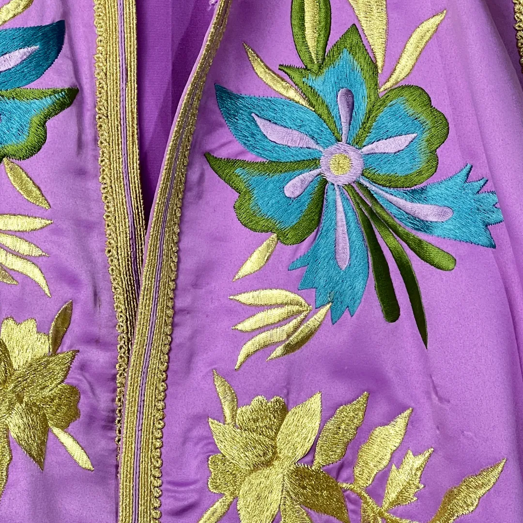 Open Front Embroided Vest
