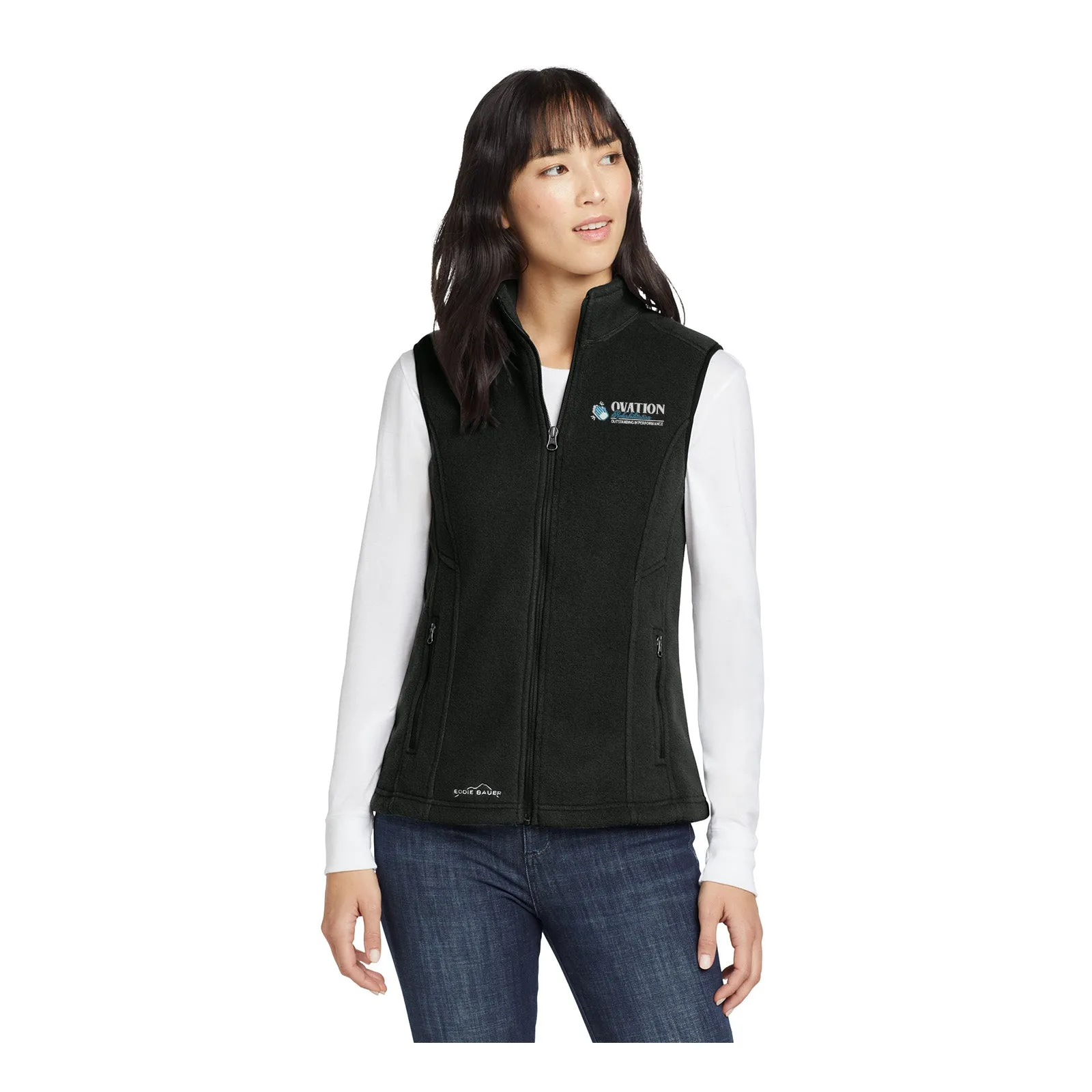 Ovation Rehabilitation - Eddie Bauer® Women's Fleece Vest Embroidery