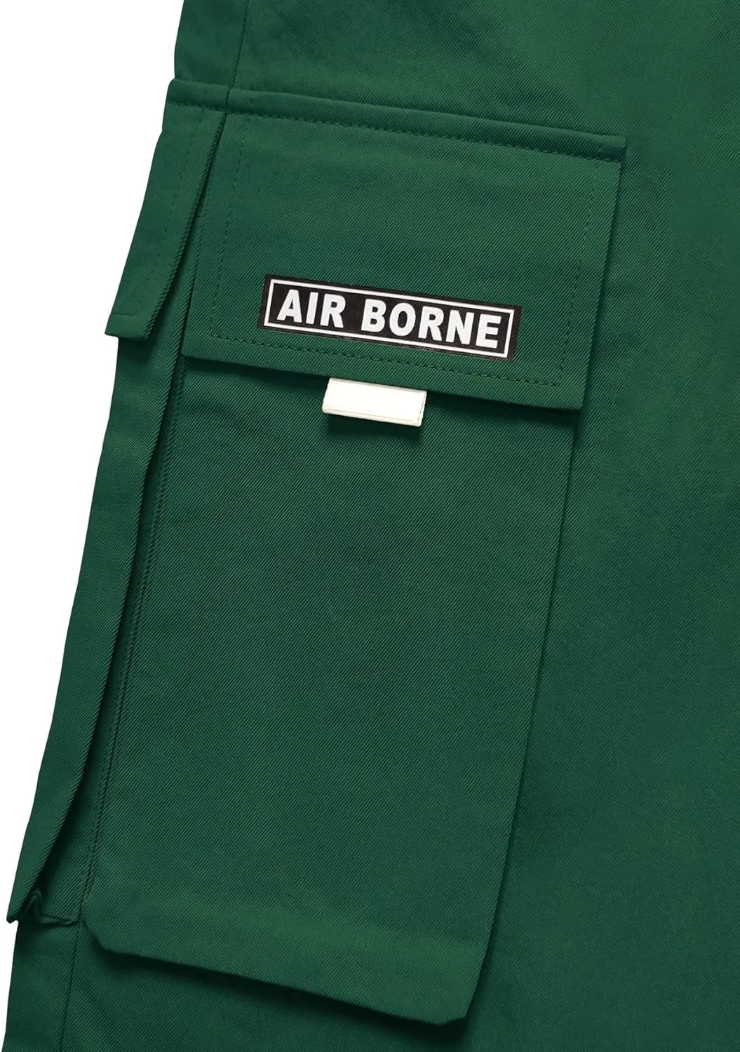 OYOANGLE Men's Casual Drawstring Elastic Waist Flap Pocket Letter Graphic Street Jogger Cargo Pants