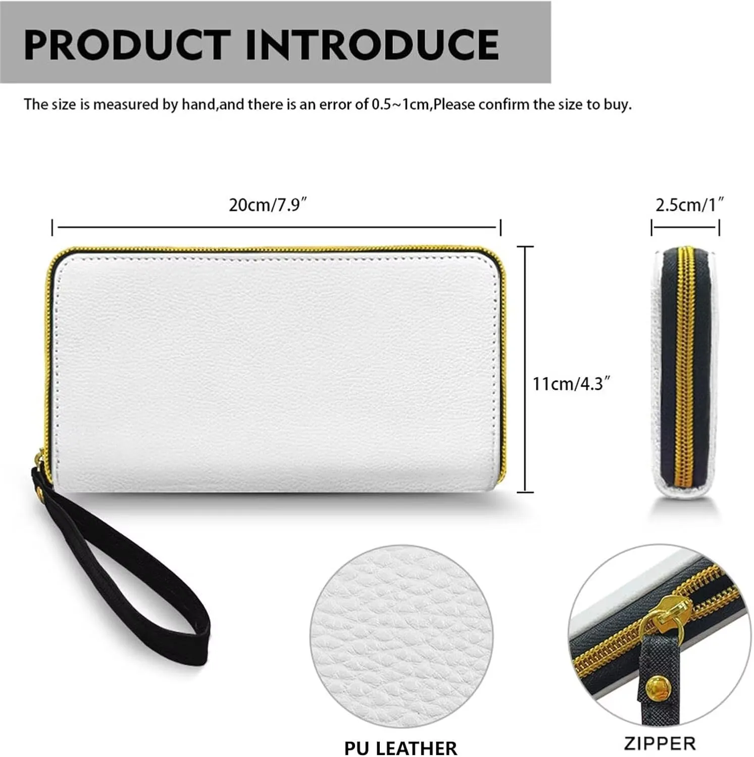 Painting Flowers Wallet for Women Oil Painted Stripes Floral Zip Around Clutch Cell Phone Case, Modern Art PU Leather Casual Handbag for Key Credit Cards