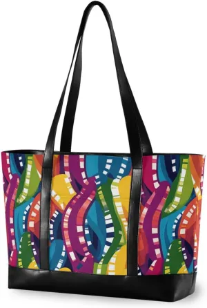 Rainbow Irregularity modern laptop bag 14 inch with zipper laptop travel bag for office with diaper bolsas para computadoras de mujer