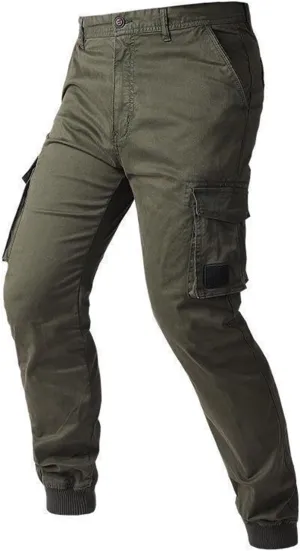 Regular Fit Stretchy Cargo Pants for Men Casual Sports Work Jogger Pants with Multi Pockets Outdoor Hiking Trousers