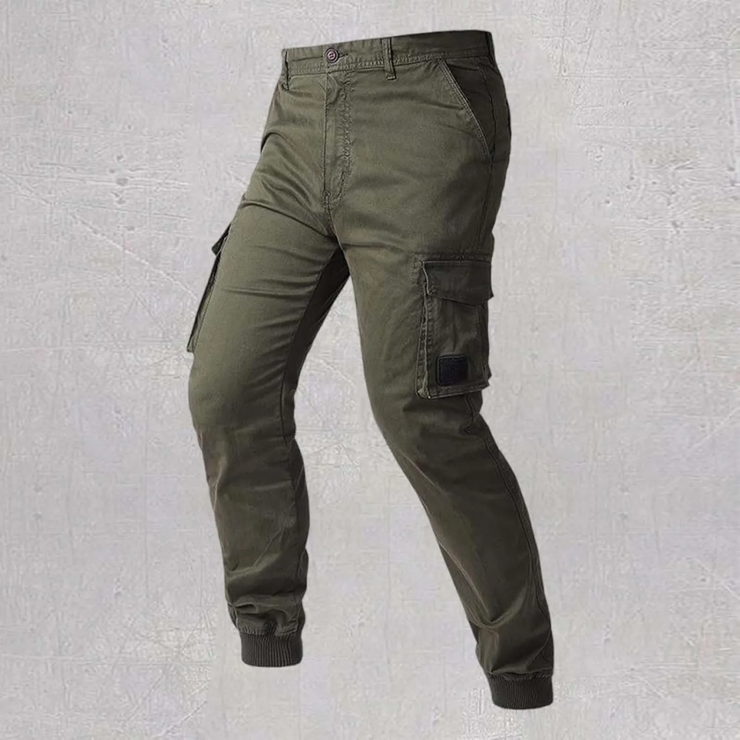 Regular Fit Stretchy Cargo Pants for Men Casual Sports Work Jogger Pants with Multi Pockets Outdoor Hiking Trousers