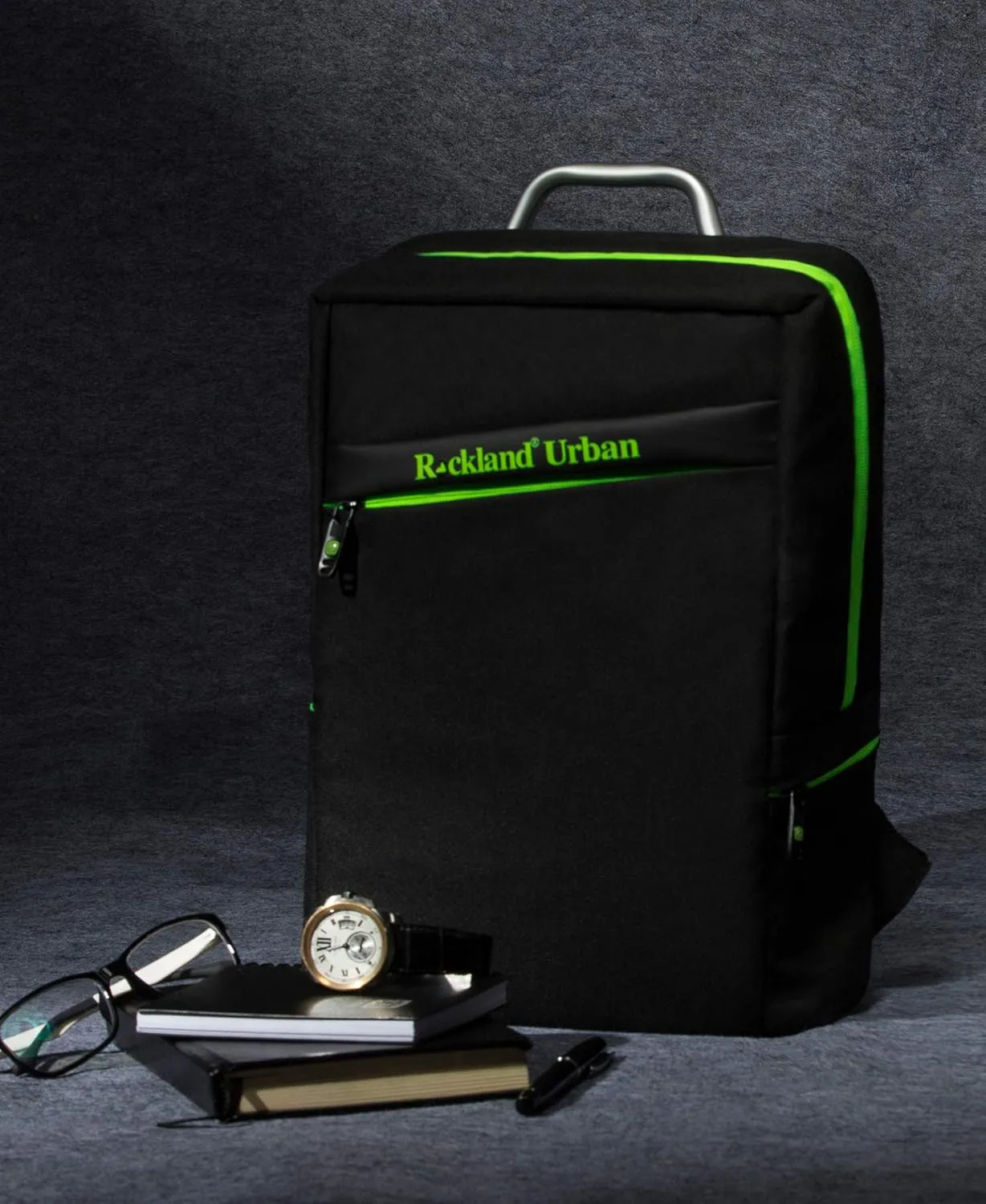 Rockland Urban Laptop Backpack, Black, Medium