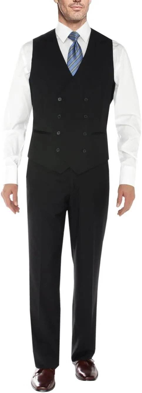 Salvatore Exte Men's Vested Three Piece Suit Blazer Jacket Dress Vest Plus Pant