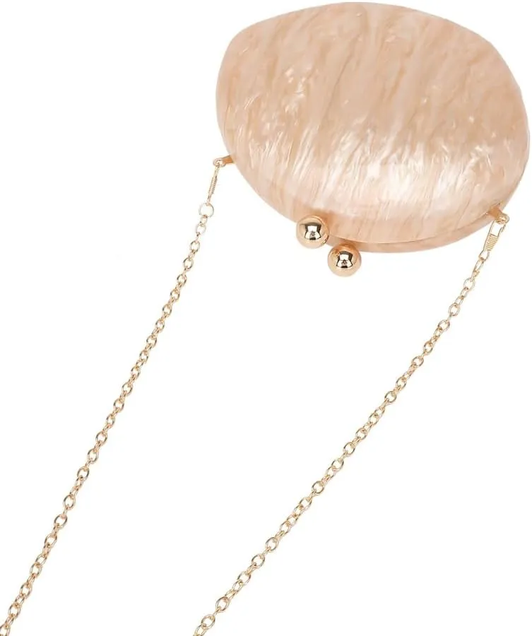 Shell Acrylic Clutch Purse for Women Elegant Acrylic Evening Bag Unique Evening Handbag for Wedding Party Prom
