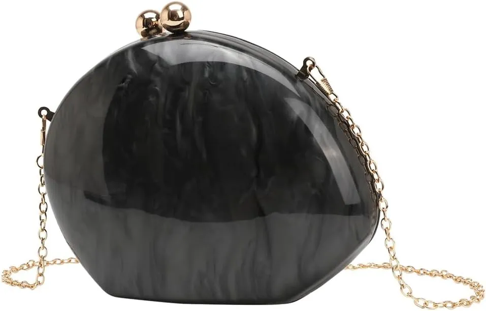 Shell Acrylic Clutch Purse for Women Elegant Acrylic Evening Bag Unique Evening Handbag for Wedding Party Prom