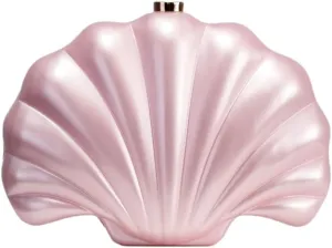 Shell Shaped Acrylic Clutch Purse Women 2025 Trendy Evening Bag Unique Handbag Cute Clutch Wedding Purse for Party