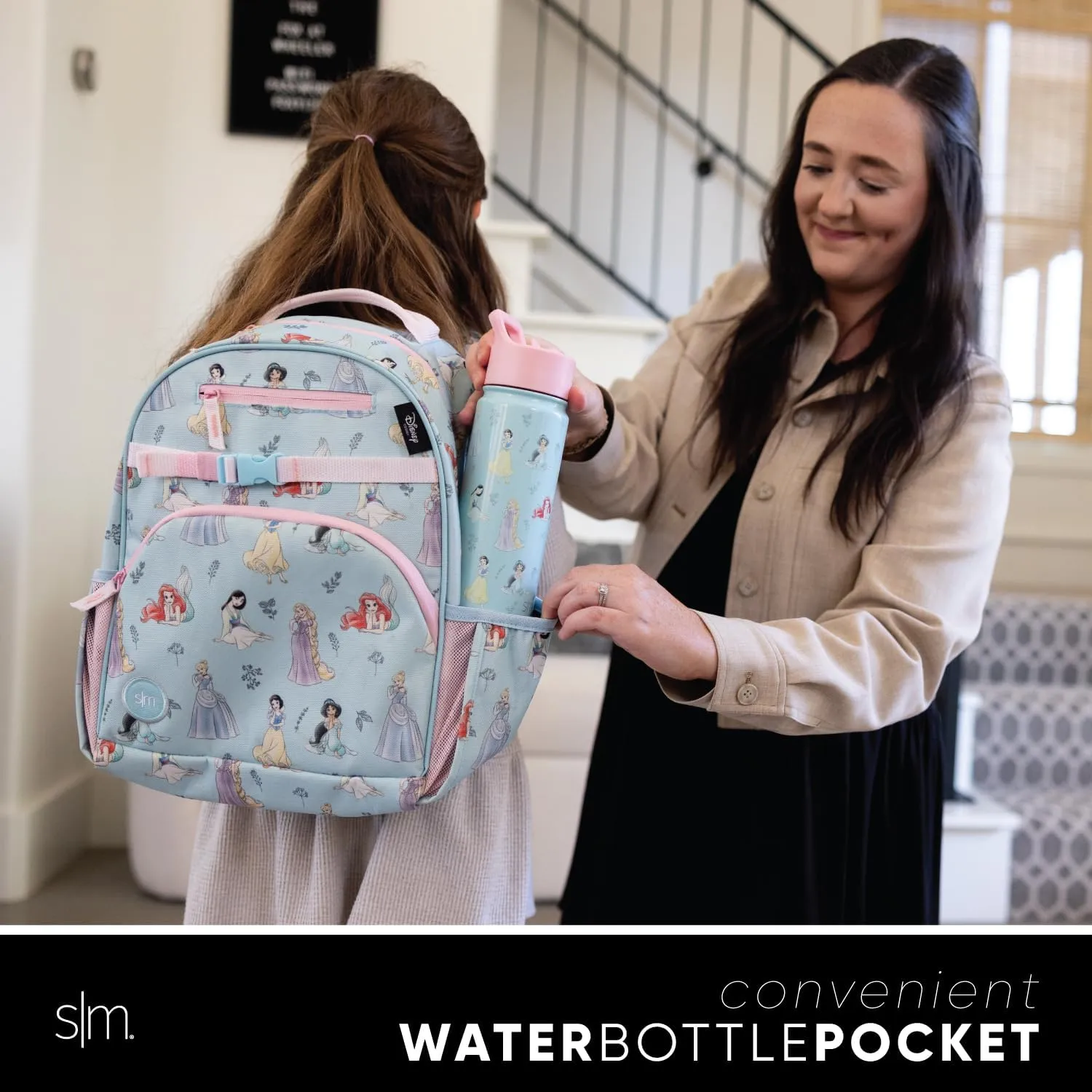 Simple Modern Medium Disney Toddler Backpack for School Girls and Boys | Kindergarten Elementary Kids Backpack | Fletcher Collection | Kids - 15" tall | The Little Mermaid Ariel's Treasures