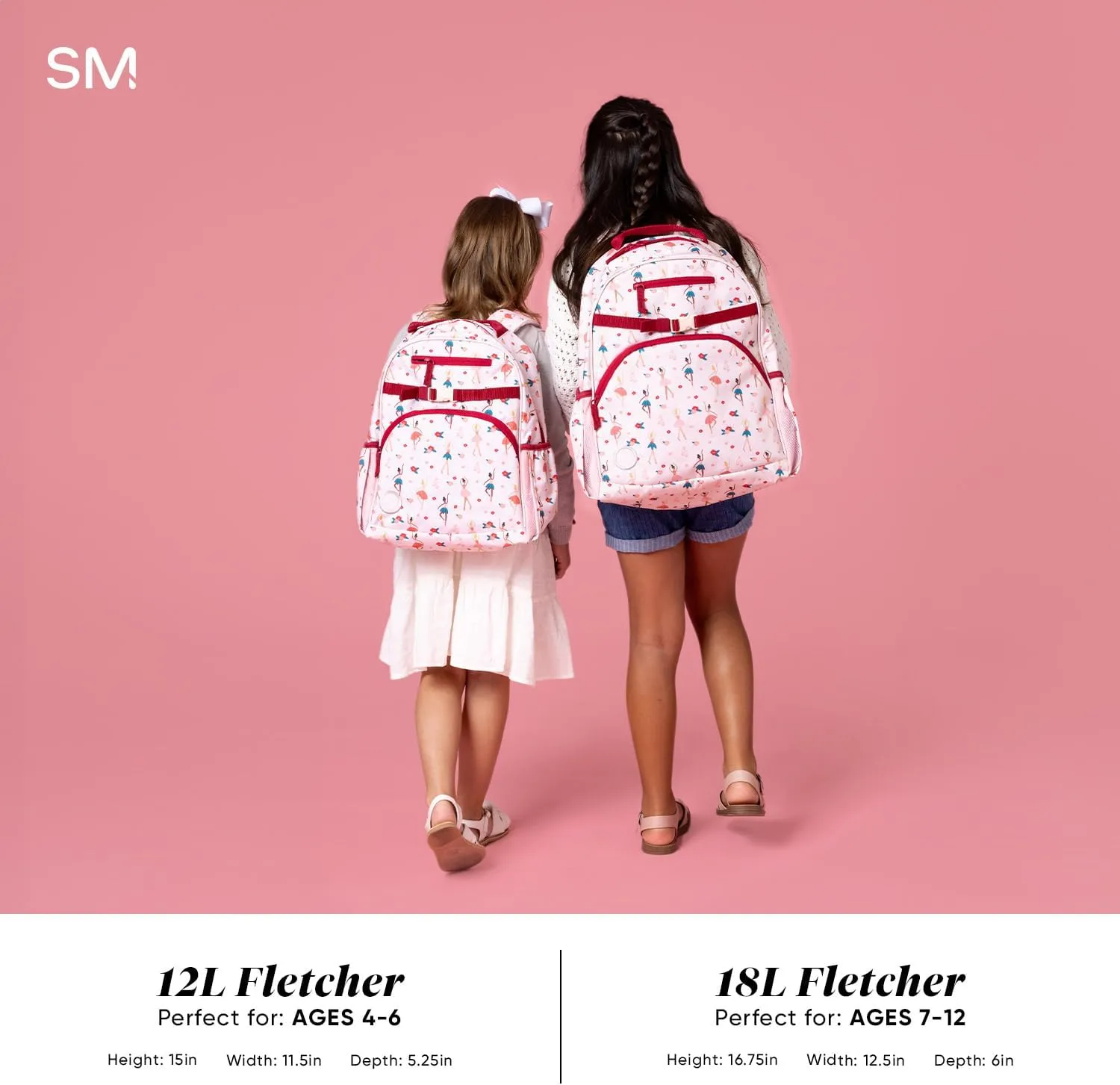Simple Modern Medium Disney Toddler Backpack for School Girls and Boys | Kindergarten Elementary Kids Backpack | Fletcher Collection | Kids - 15" tall | The Little Mermaid Ariel's Treasures