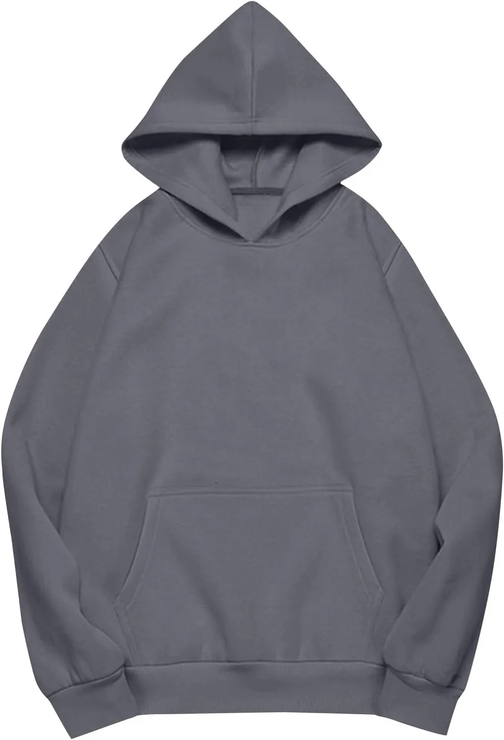 slqdgmryz Oversized Hoodies for Women Trendy Fleece Pullover Pockets Hooded Sweatshirts Preppy Plain Long Sleeve Y2k Hoodie