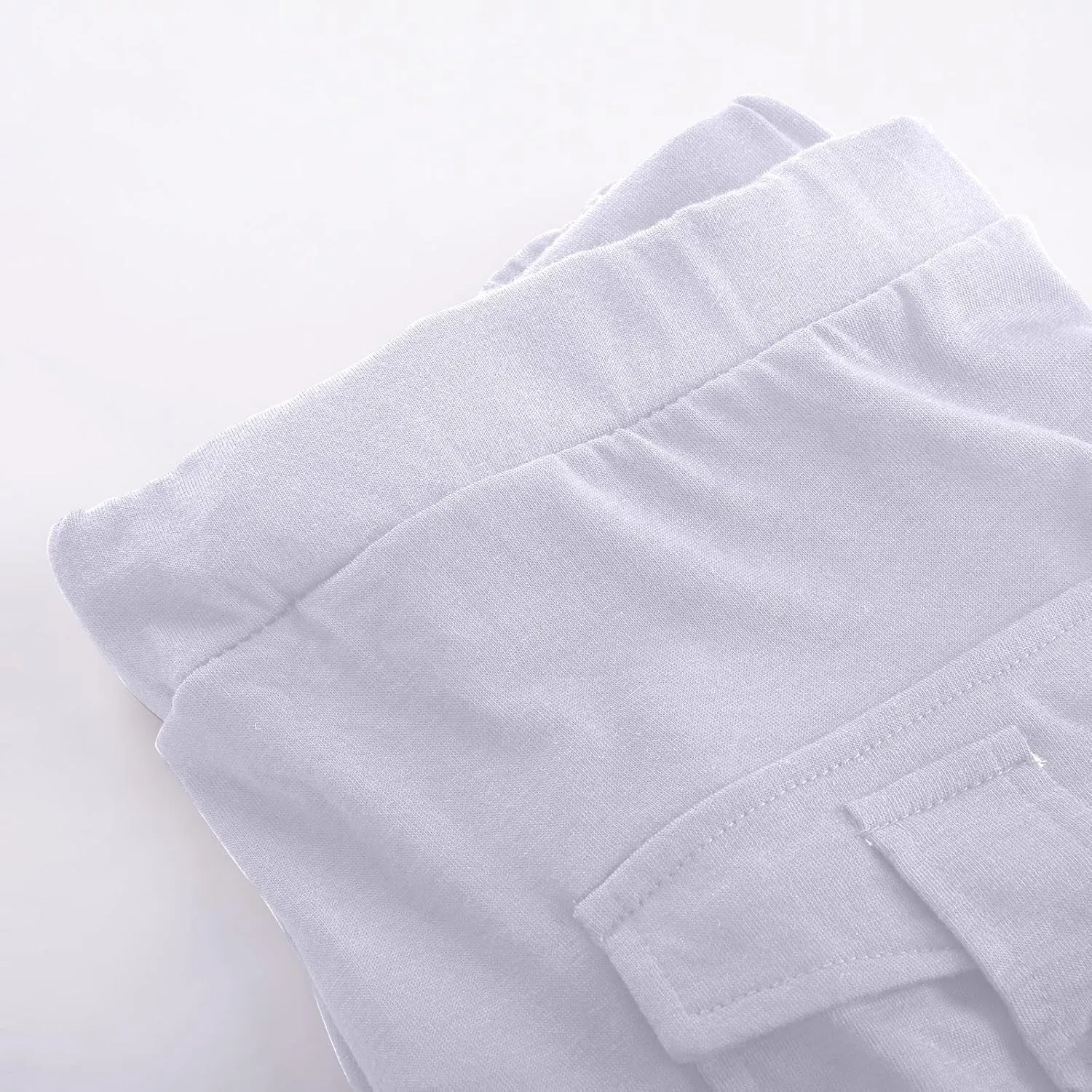 Sweatpants Women Workout Leggings Stretch High Waist Casual Cargo Pants Button Pockets Yoga Gym Loose Fit Trousers