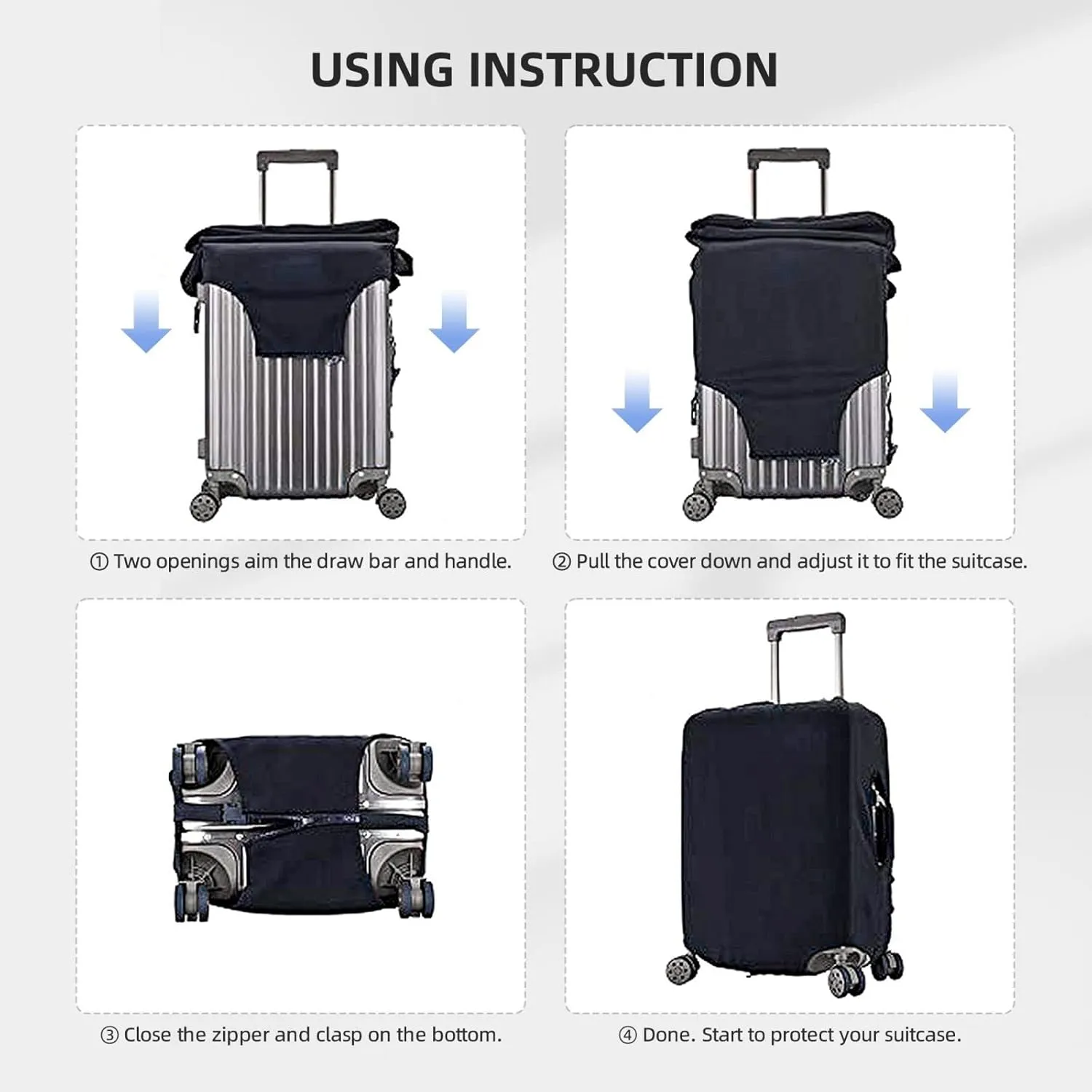 Travel Luggage Cover Elastic Luggage Covers Mid-Century Modern Art Cat Suitcase Cover Luggages Protector for Travel Anti-Scratch Suitcase Covers for Adult Washable Luggages Decorative (18-32 inch)