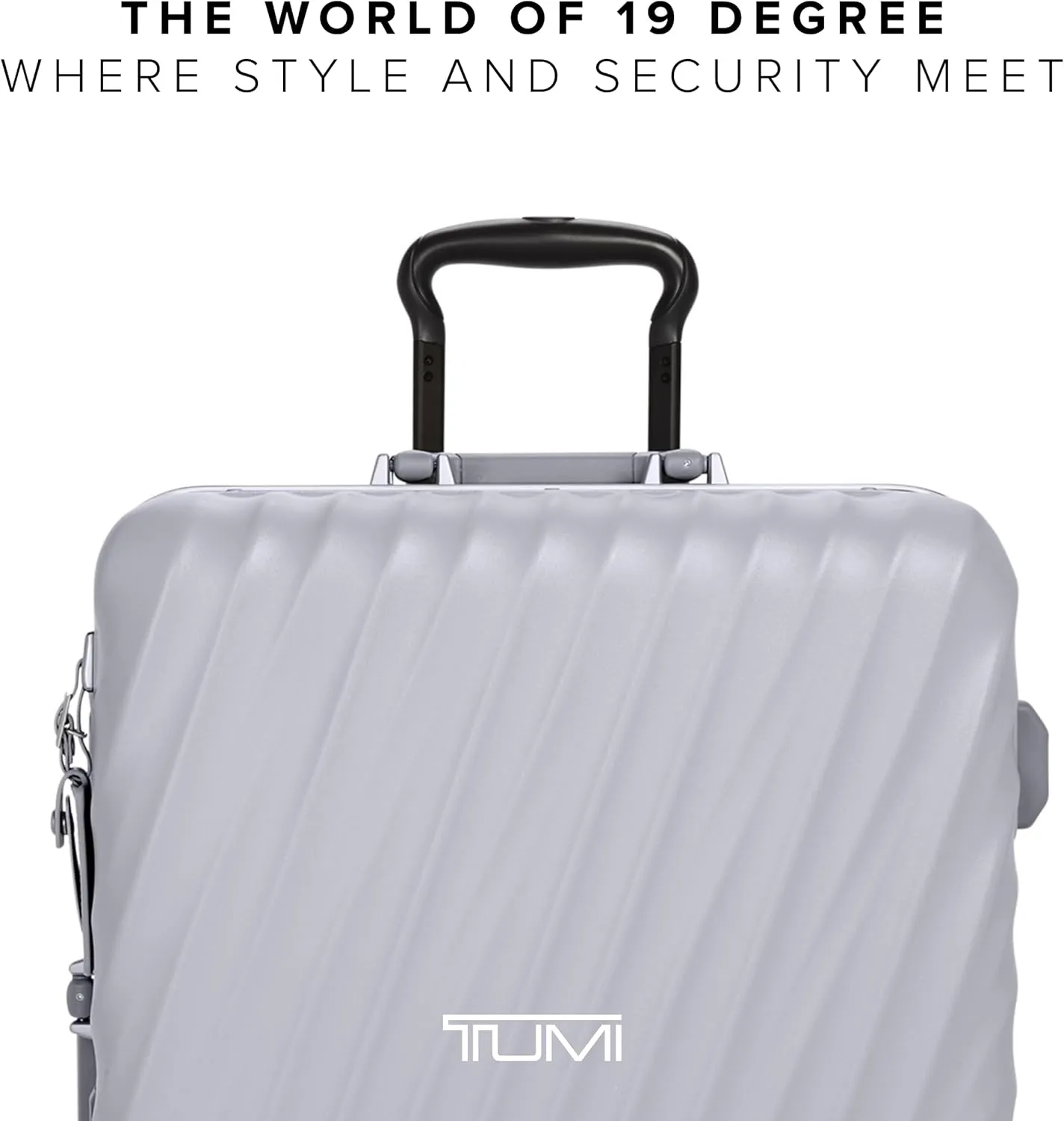 TUMI - 19 Degree Frame 4 Wheel Luggage - Lightweight and Highly Durable, Modern Design, Double-Lock Closure Hard Shell Men's and Women's Suitcase - 26" Short Trip Packing Case, Pearl Grey Texture