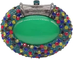 UMREN Women Crystal Oval Shell Evening Purse Bags Luxury Rhinestone Clutch Unique Gems Handbag Bridal Wedding Shoulder Bag