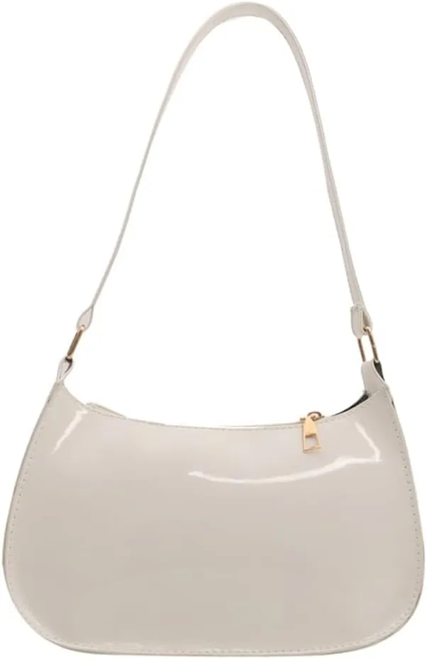 Unique PU Leather Armpit Shoulder Bag Underarm Purse Retro Inspired Satchel Clutch for Women Evening Use