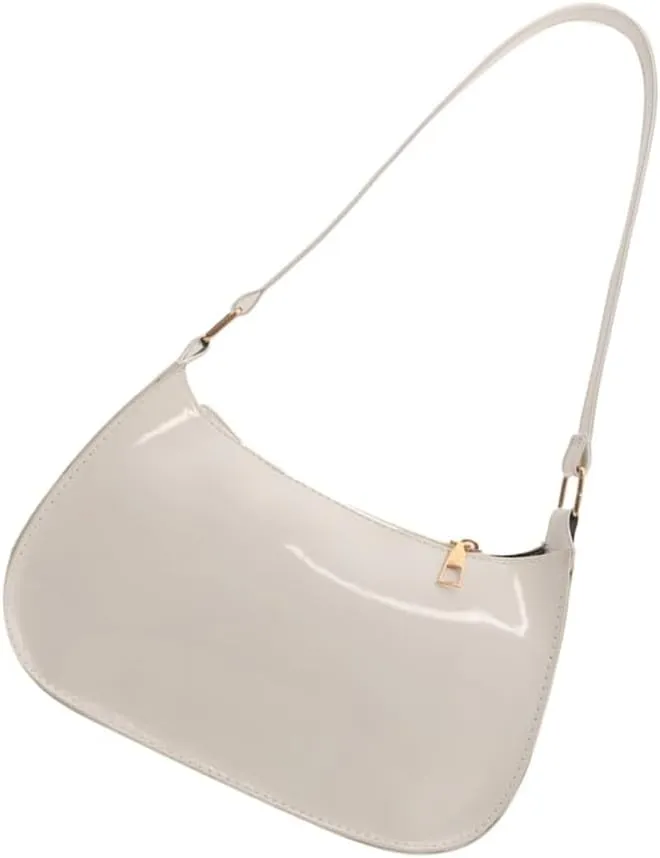 Unique PU Leather Armpit Shoulder Bag Underarm Purse Retro Inspired Satchel Clutch for Women Evening Use