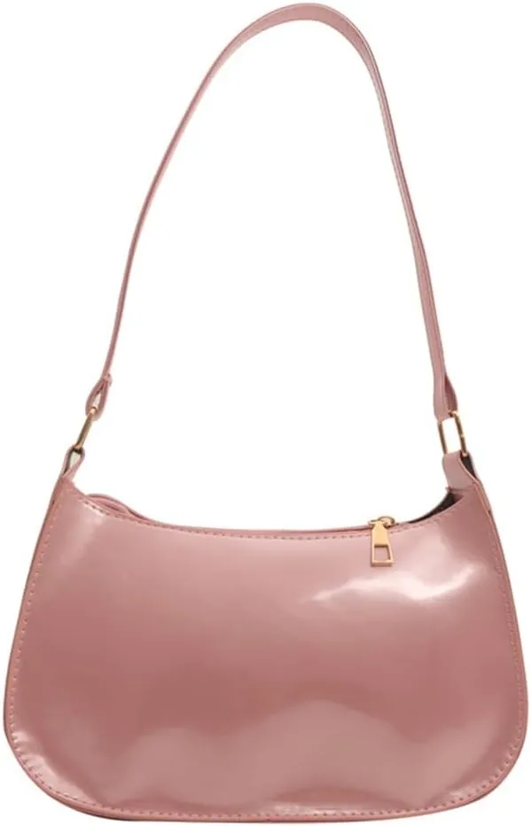Unique PU Leather Armpit Shoulder Bag Underarm Purse Retro Inspired Satchel Clutch for Women Evening Use