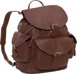 Urban Buckle- Flap BackPack (Brown)