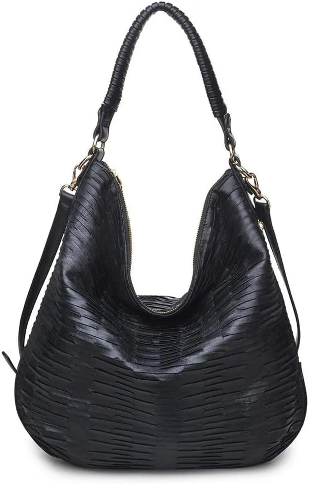 Urban Expressions Geneva Hobo Handbag (Black)