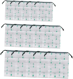 VALICLUD Unique Cactus Design Drawstring Pouch 15pcs Frosted Storage Bag Travel Pouch Makeup Bag Toy Storage for Sports