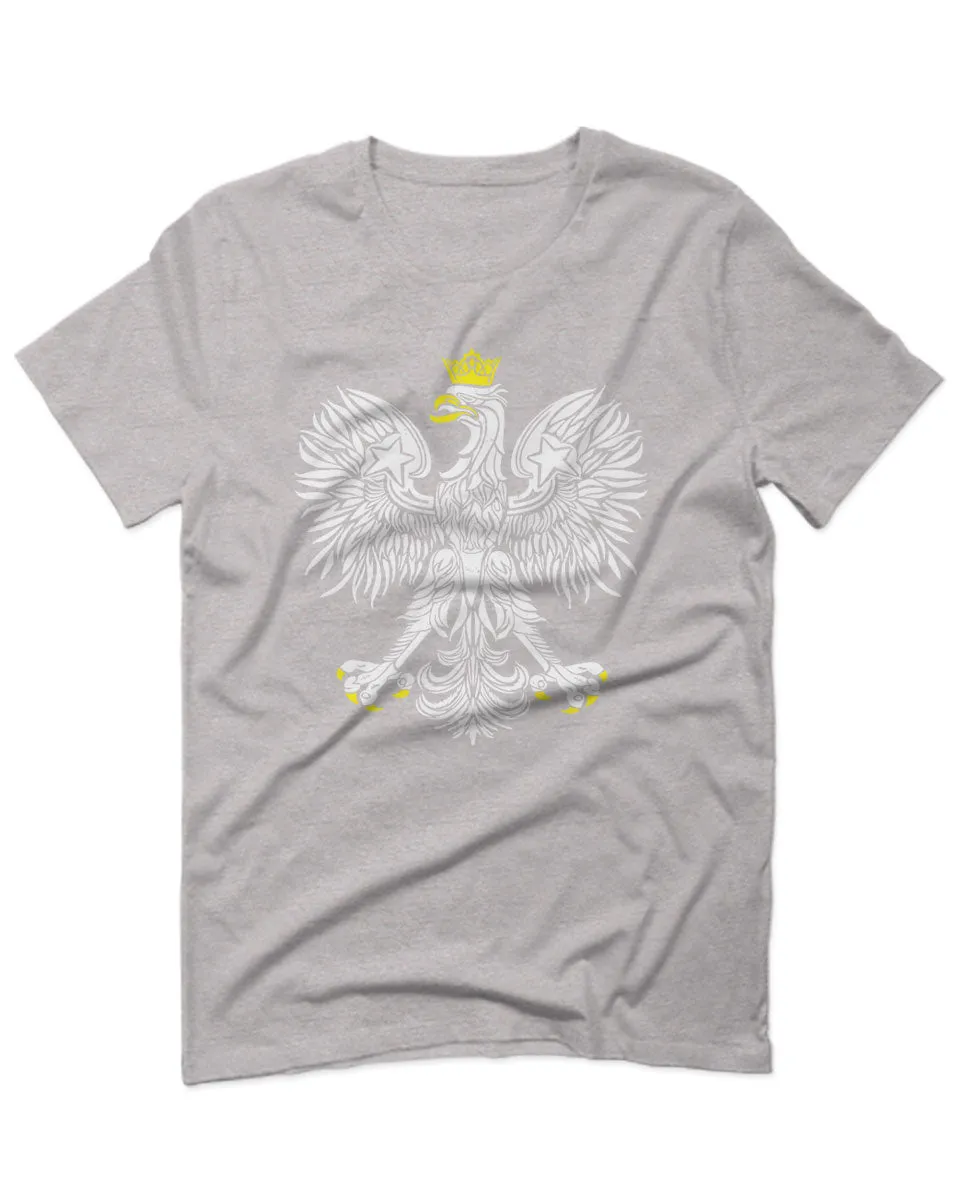 Vintage Poland Flag Coat of Arms Polska Polish Eagle For men T Shirt