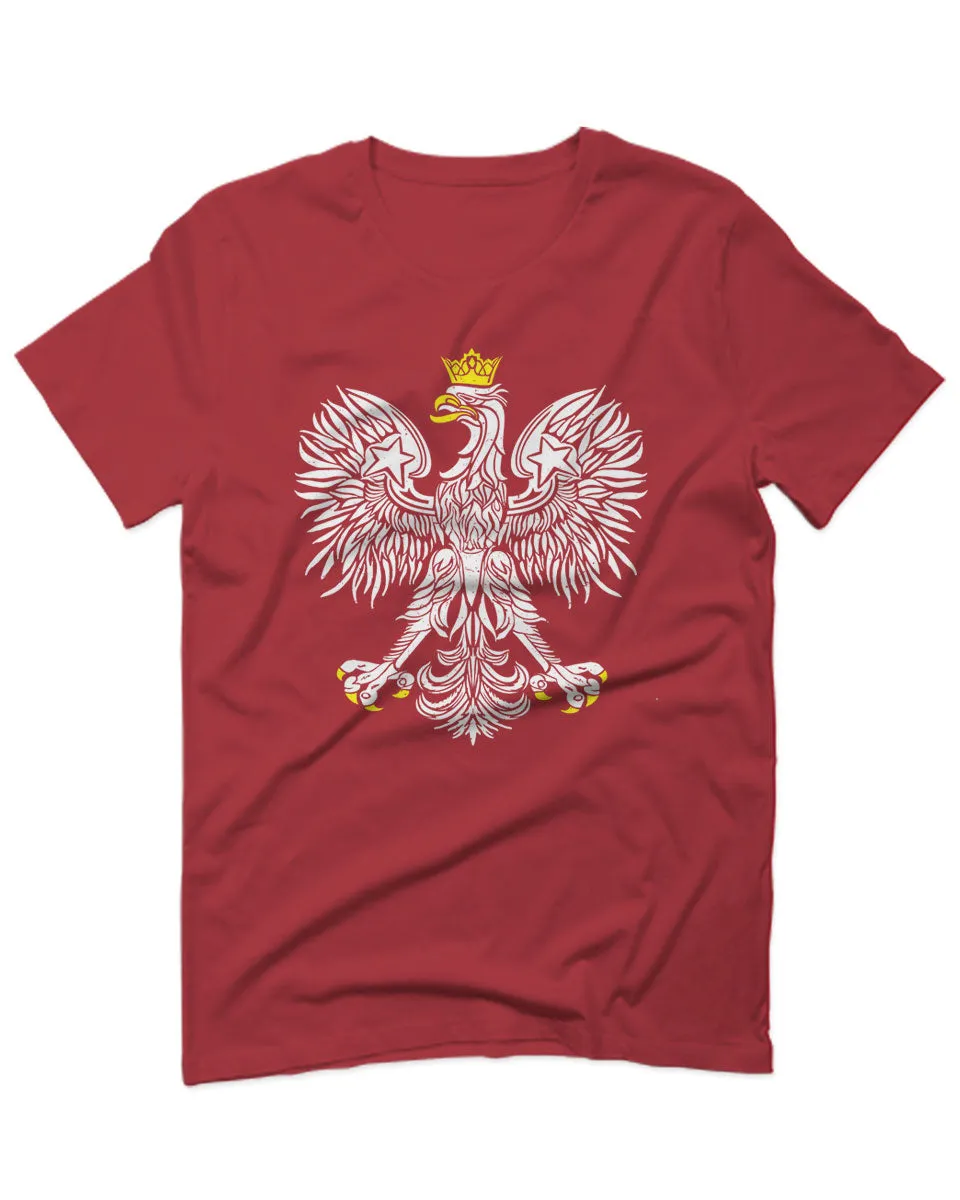 Vintage Poland Flag Coat of Arms Polska Polish Eagle For men T Shirt