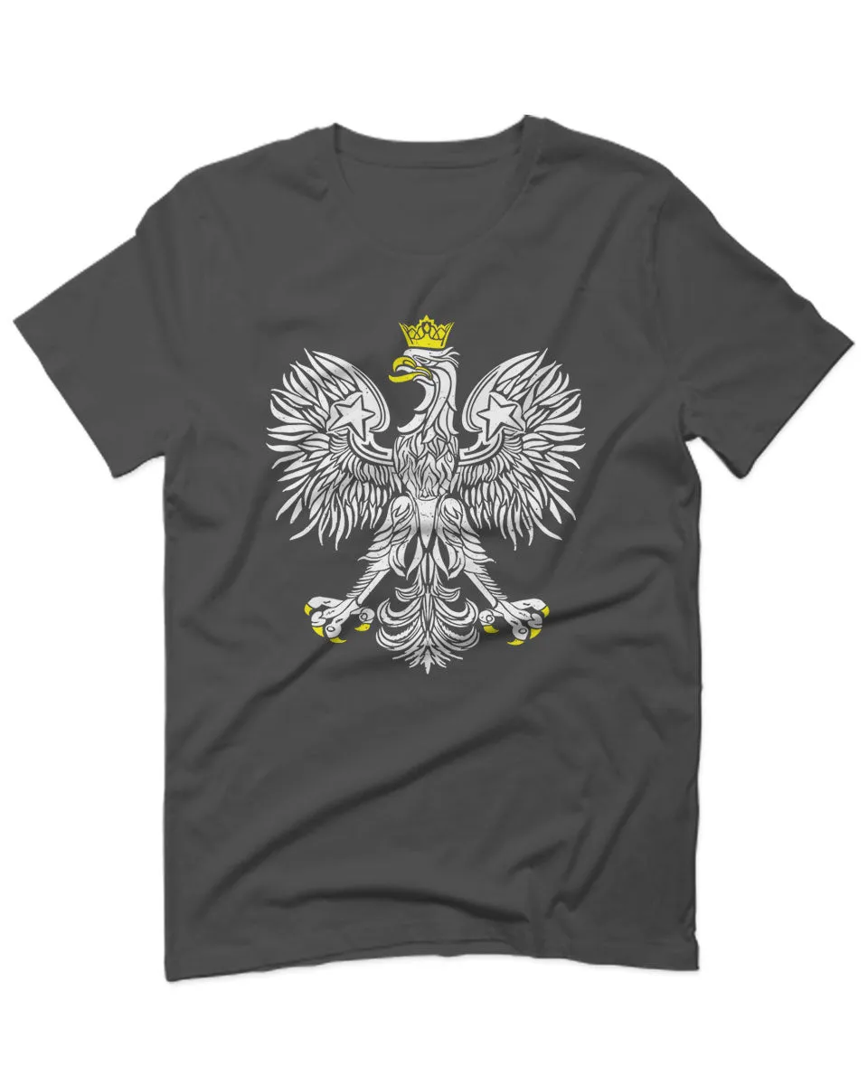 Vintage Poland Flag Coat of Arms Polska Polish Eagle For men T Shirt