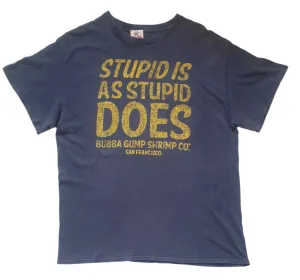 Vintage T-Shirt Bubba Gump Stupid Is As Stupid Does (Large)
