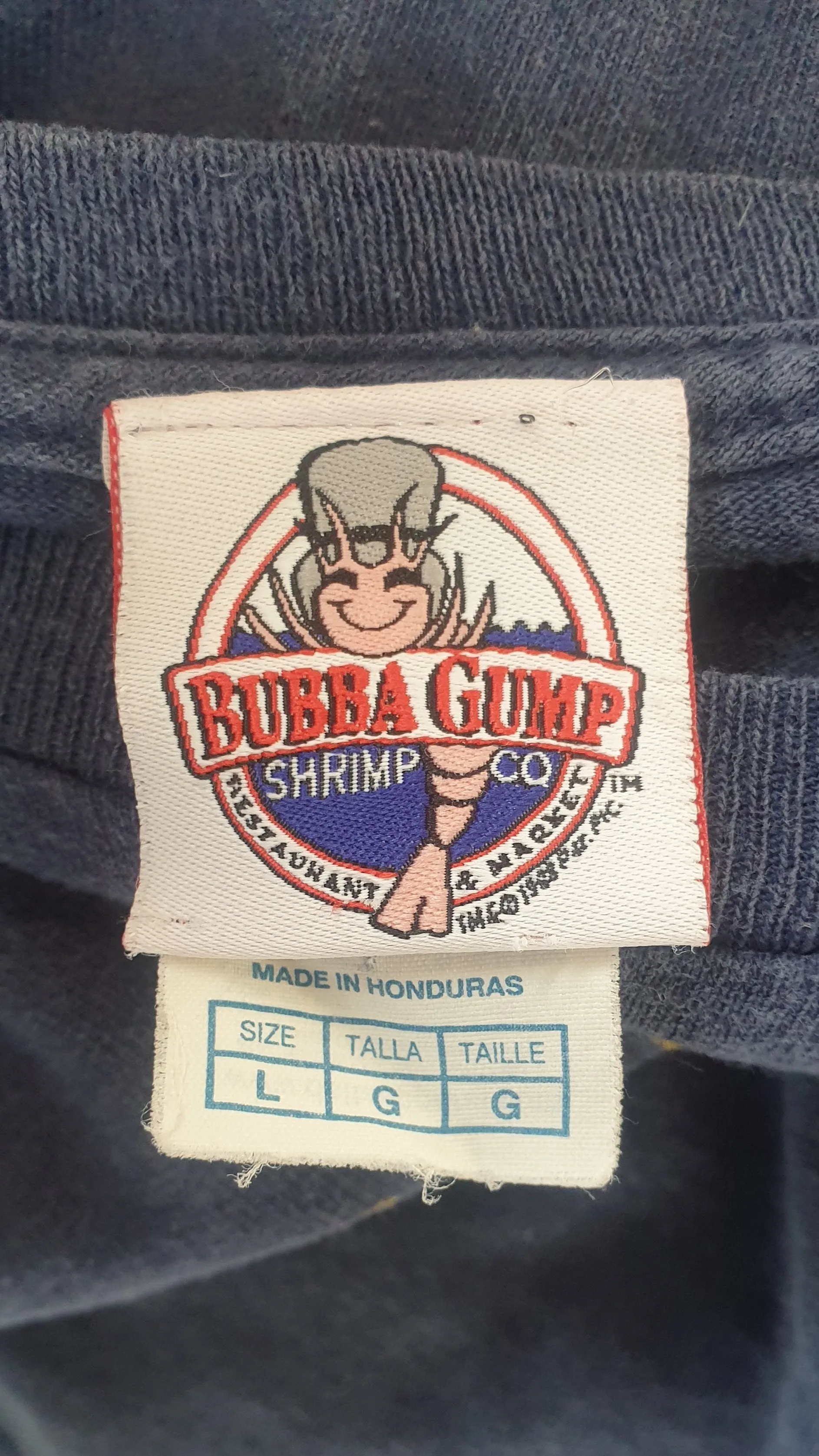 Vintage T-Shirt Bubba Gump Stupid Is As Stupid Does (Large)