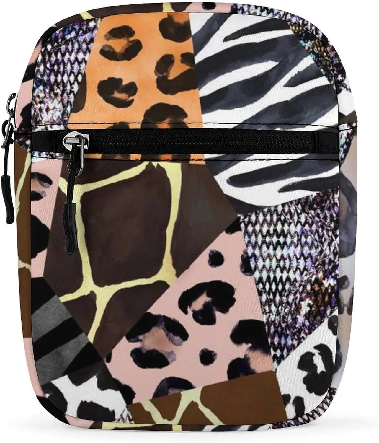Watercolour Animal Skin Small Satchel Bag Unique Vintage Mini Purse Crossbody Messenger Bag for Men Women Shoulder CrossBody HandBag