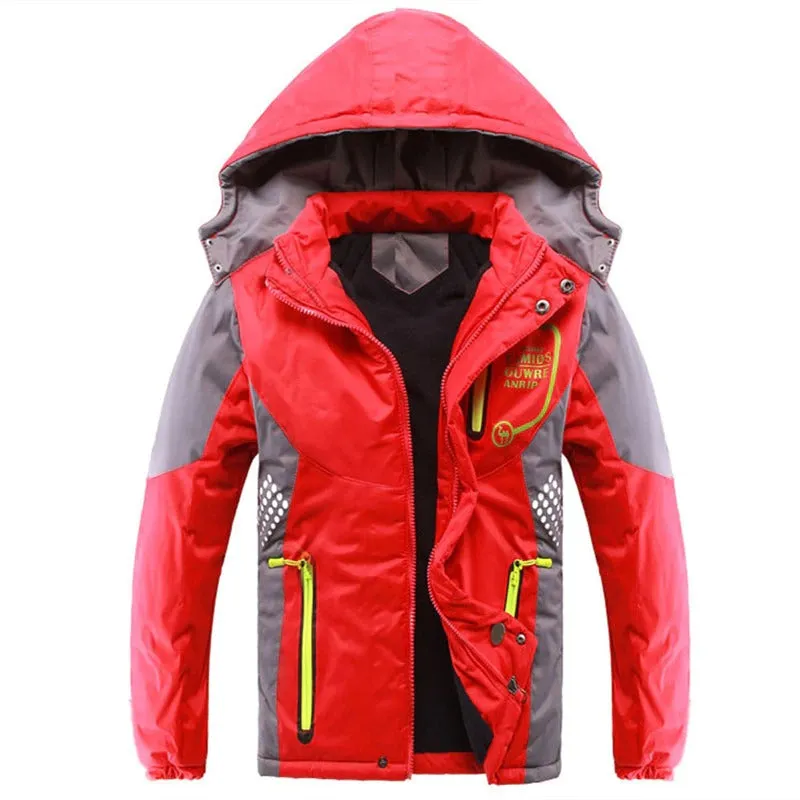 Waterproof Windproof Kids Winter Coat Padded Winter Coat for Childrens Waterproof Winter Coat