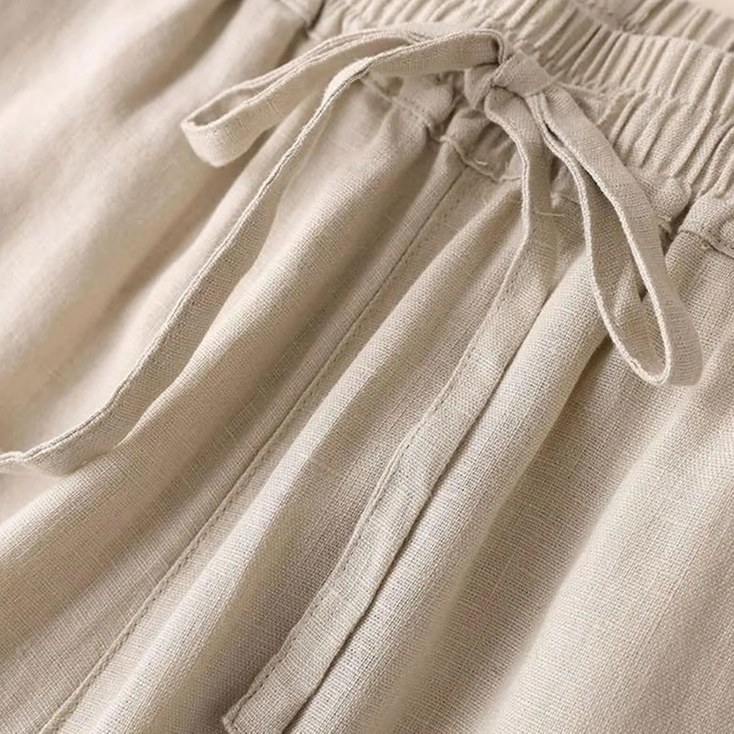 Wide Leg Dress Pants Women's High Waisted Dressy Trousers Linen Palazzo Summer Casual Loose High Waist Long Lounge