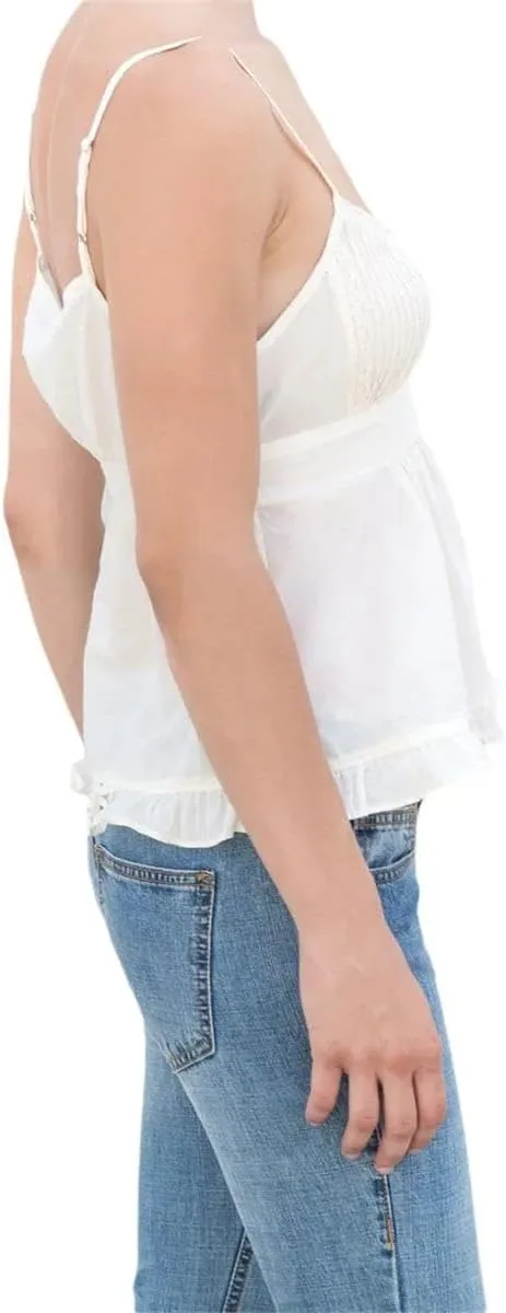 WINSUNNY Ruffles Camisole Cute Summer Sleeveless Button Vest Streetwear Clothes