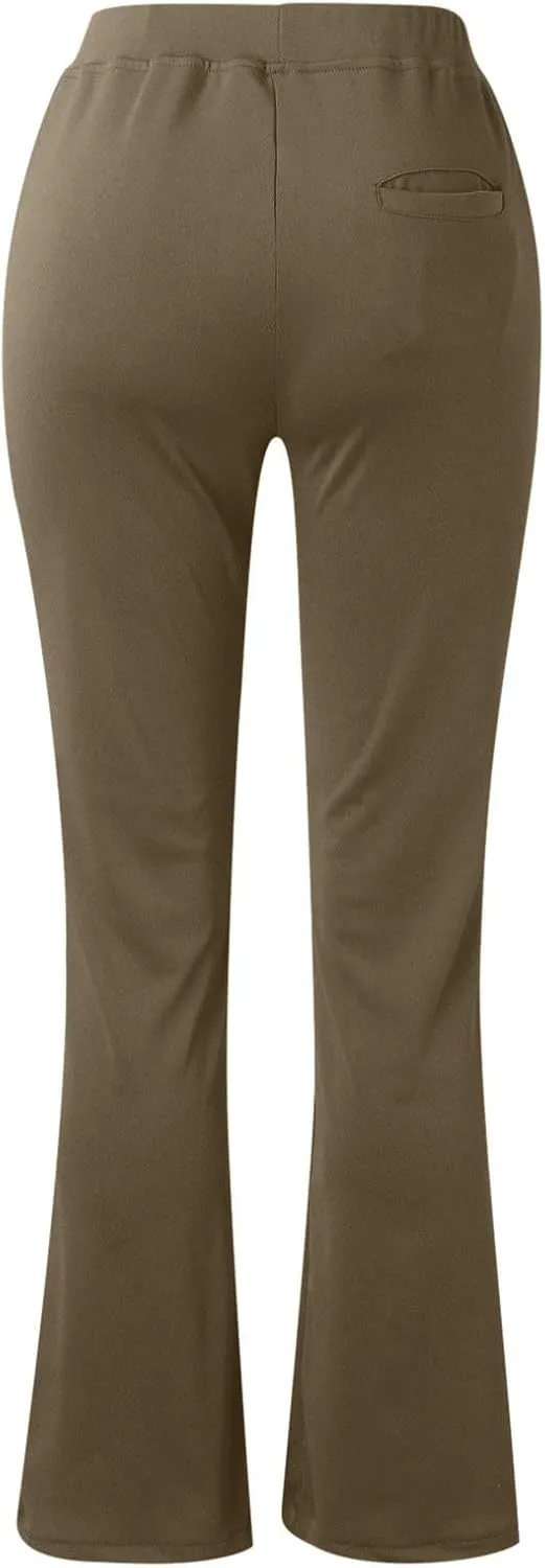 Womans Dress Pants Formal Work Trousers High Waist Slim Fit Casual Yoga Pants Stretchy Skinny Business Office Pant