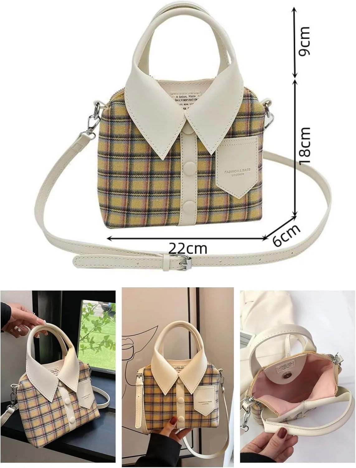 Women Shirt Shaped Satchel PU Leather Shoulder Bag Unique Crossbody Clutch Handbags Ladies Evening Purse Cute Jacket Bag