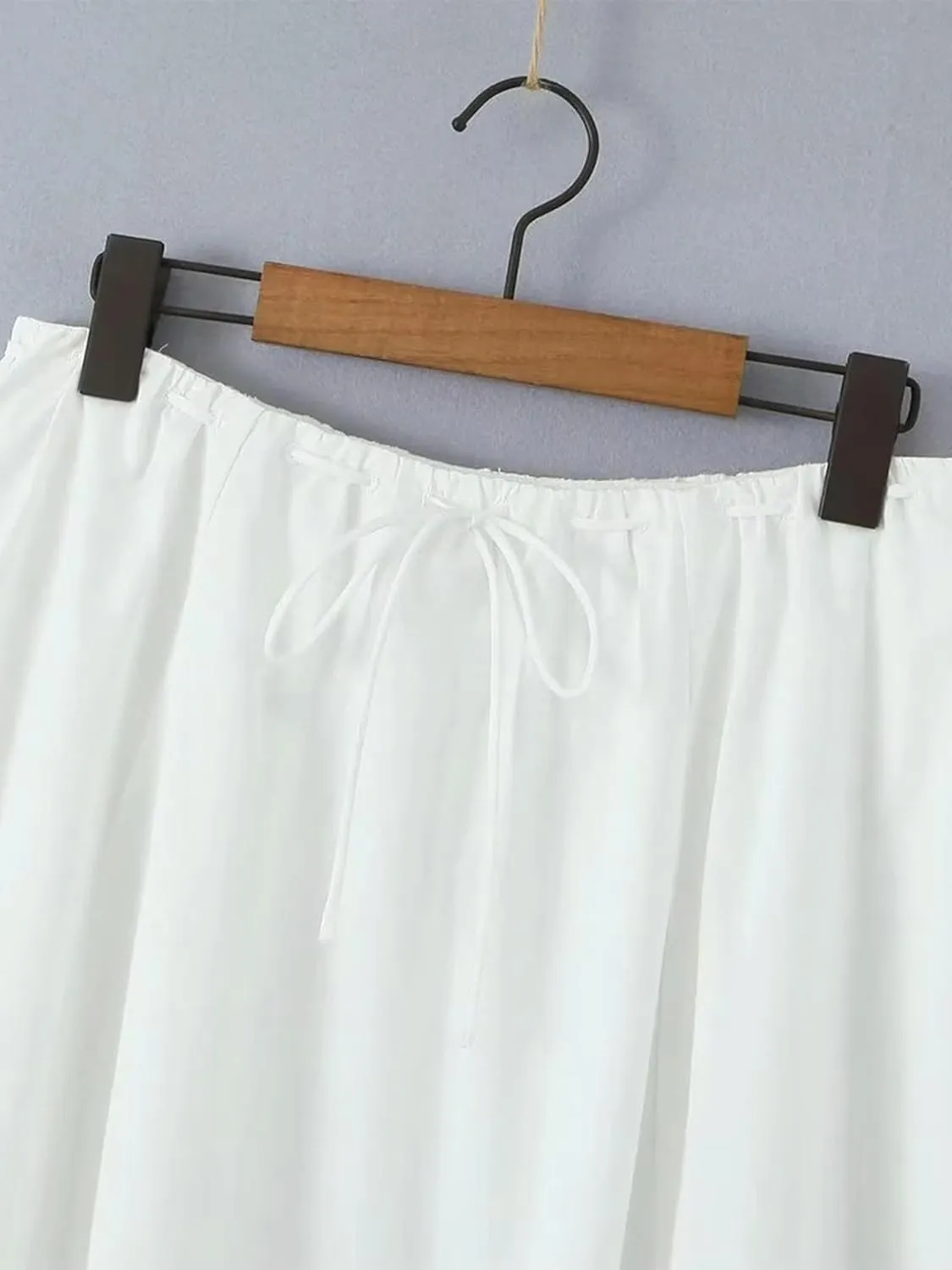 Women's Summer Fashion Street Style Loose Midi Skirt Sweet and Chic Pleated Design Low Waist Skirt-as1-S, Small