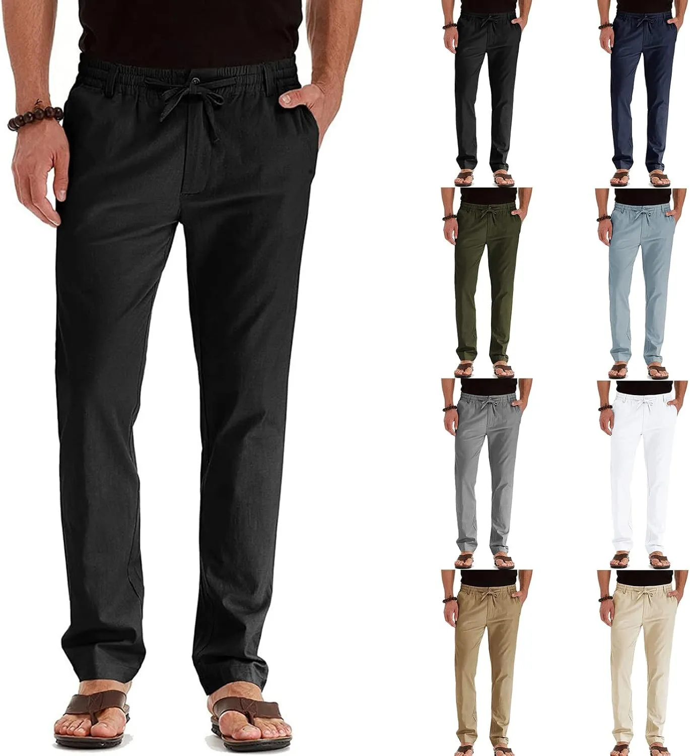 XUETON Mens Business Casual Work Office Work Suit Pants Slim Fit Formal Dress Pants Stretch Flat-Front Chino Golf Pants