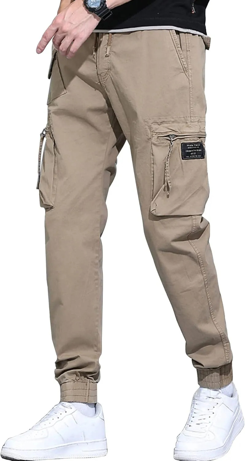 XYXIONGMAO Men's Tactical Harem Cargo Pants Streetwear overalls loose casual Hip Hop Techwear functional trousers