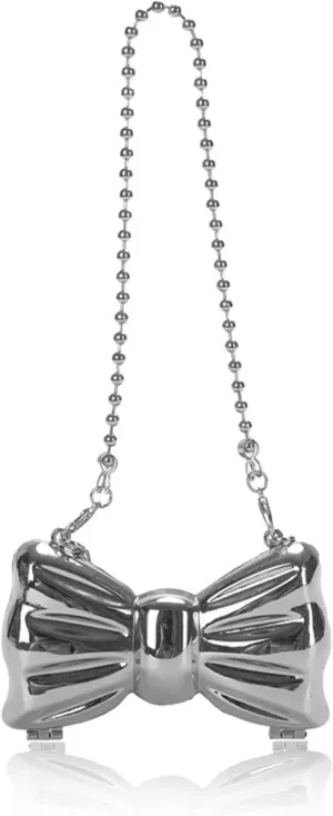 Y2k Acrylic Bow Mini Crossbody Shoulderbag for Women Evening Purse Tote Hobo Bag Satchel Clutch Small Unique Purse