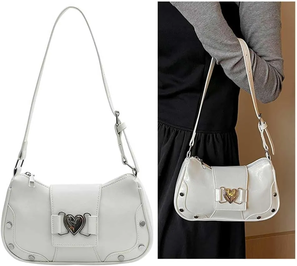 Y2K Underarm Bag Women, Punk Trendy Handbag Girls Gothic Tote Purse Y2K Cool Unique Purse Fashion Girls Handbag