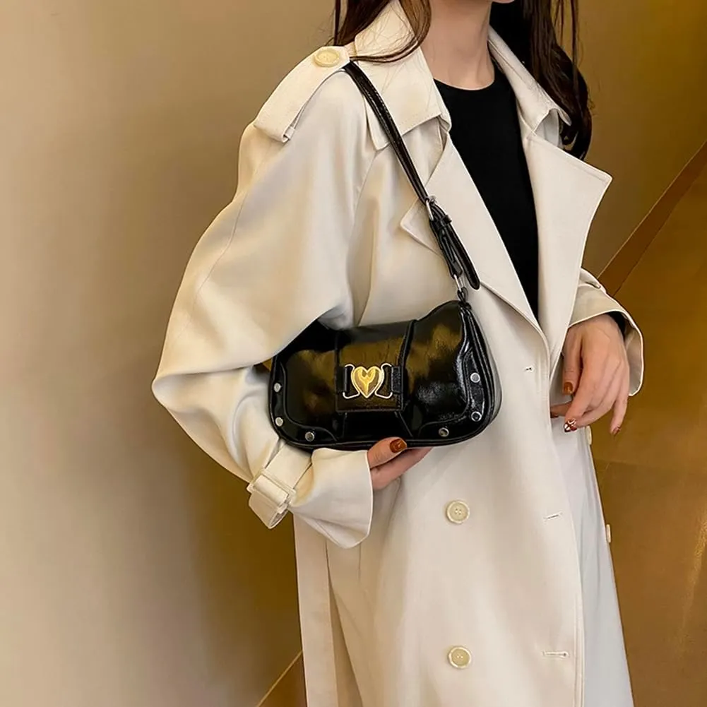 Y2K Underarm Bag Women, Punk Trendy Handbag Girls Gothic Tote Purse Y2K Cool Unique Purse Fashion Girls Handbag