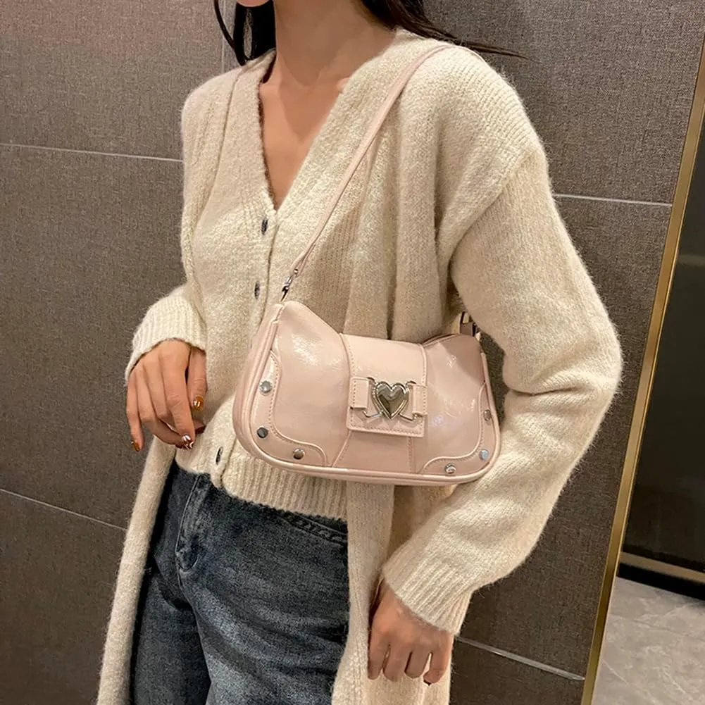 Y2K Underarm Bag Women, Punk Trendy Handbag Girls Gothic Tote Purse Y2K Cool Unique Purse Fashion Girls Handbag