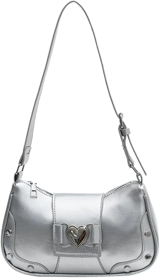 Y2K Underarm Bag Women, Punk Trendy Handbag Girls Gothic Tote Purse Y2K Cool Unique Purse Fashion Girls Handbag