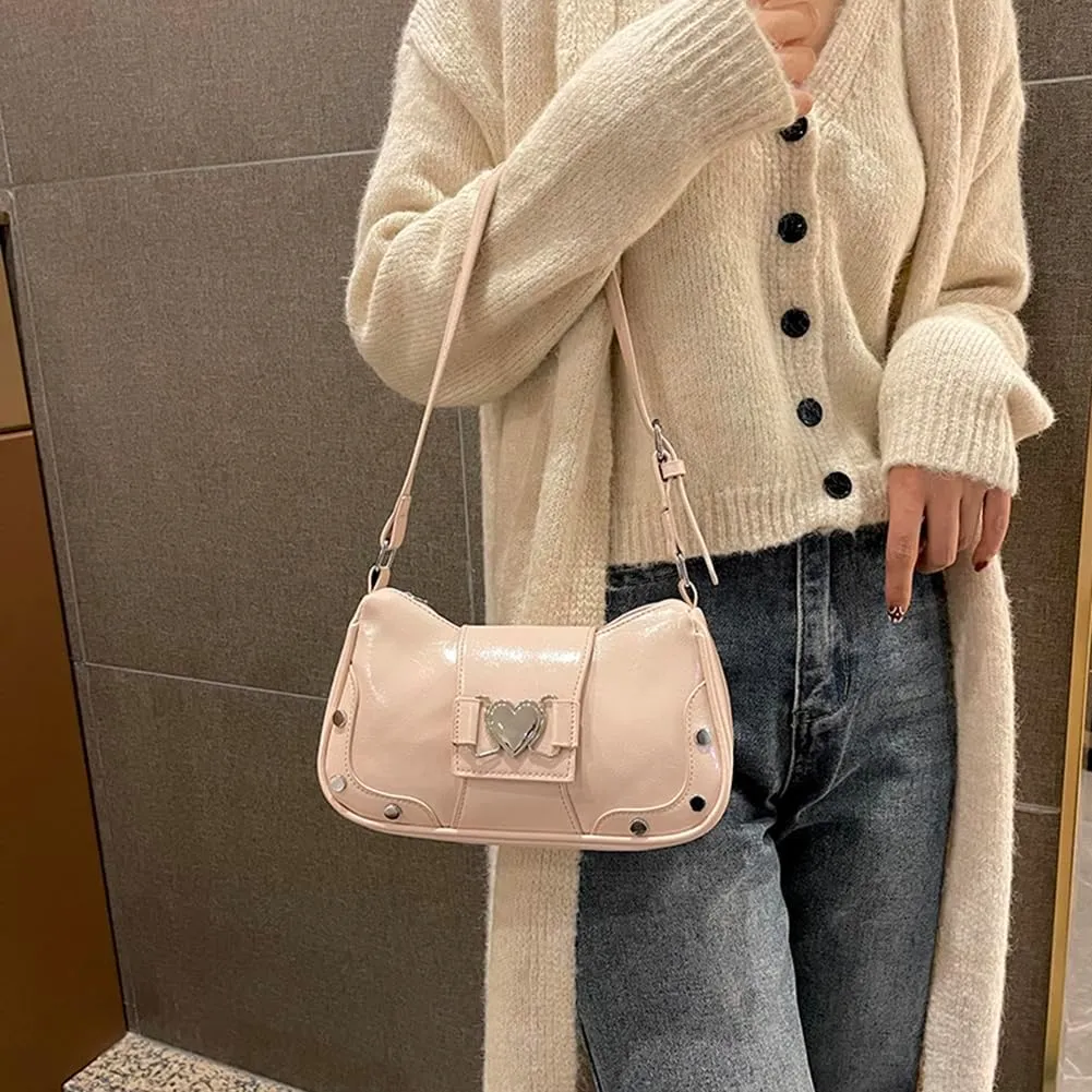 Y2K Underarm Bag Women, Punk Trendy Handbag Girls Gothic Tote Purse Y2K Cool Unique Purse Fashion Girls Handbag